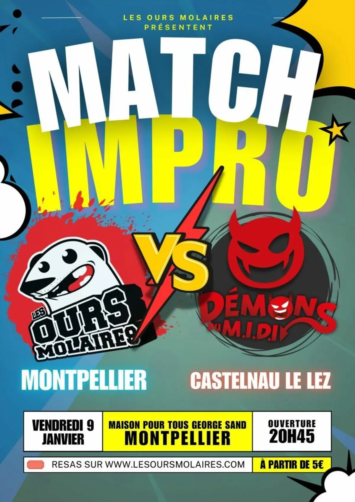 Spectacle d'improvisation des Ours Molaires