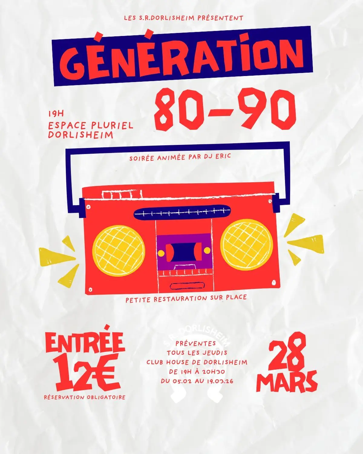 Soirée génération 80/90