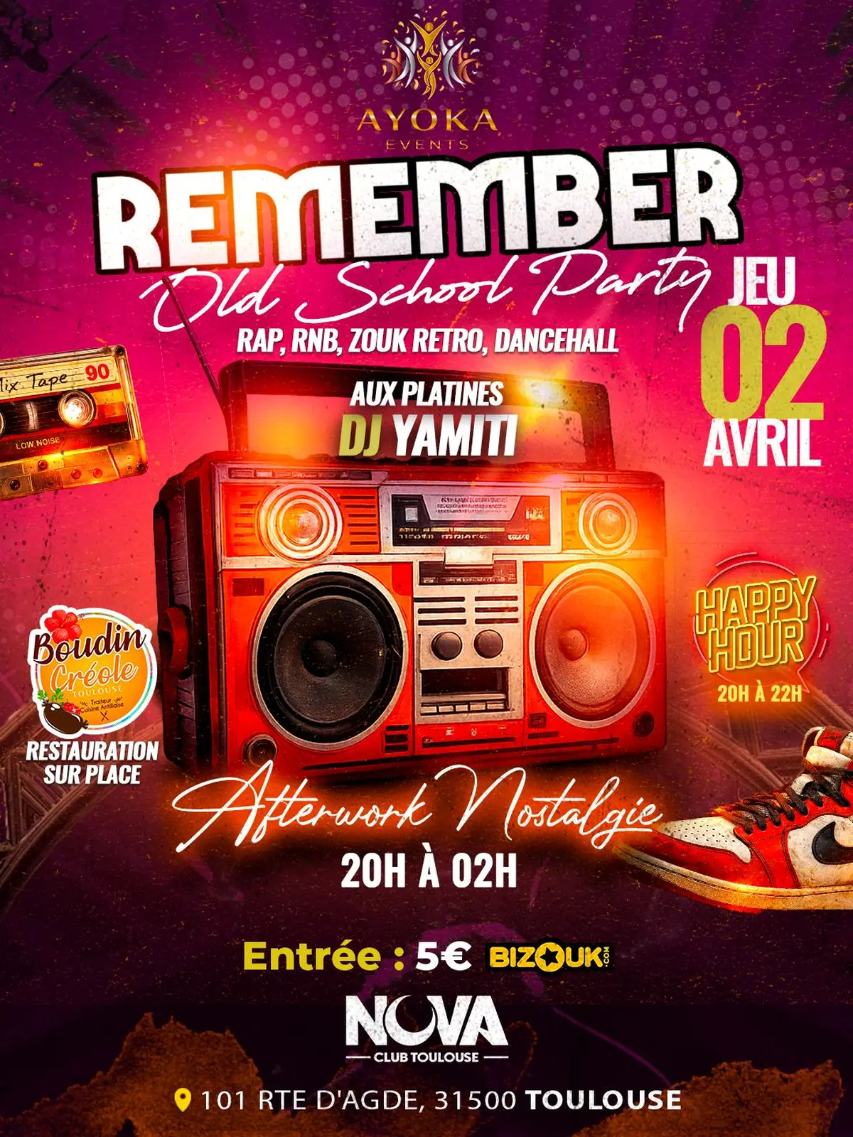 Afterwork dansant Remember – Old School/ Retro Party 