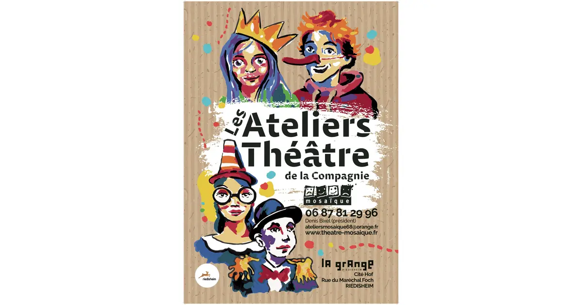 Spectacles des ateliers théâtre de la compagnie Mosaïque