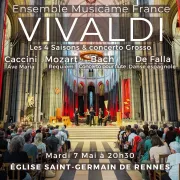 Les 4 Saisons de Vivaldi, Requiem de Mozart, Ave Maria de Caccini, Danse espagnole de De Falla, Bach 
