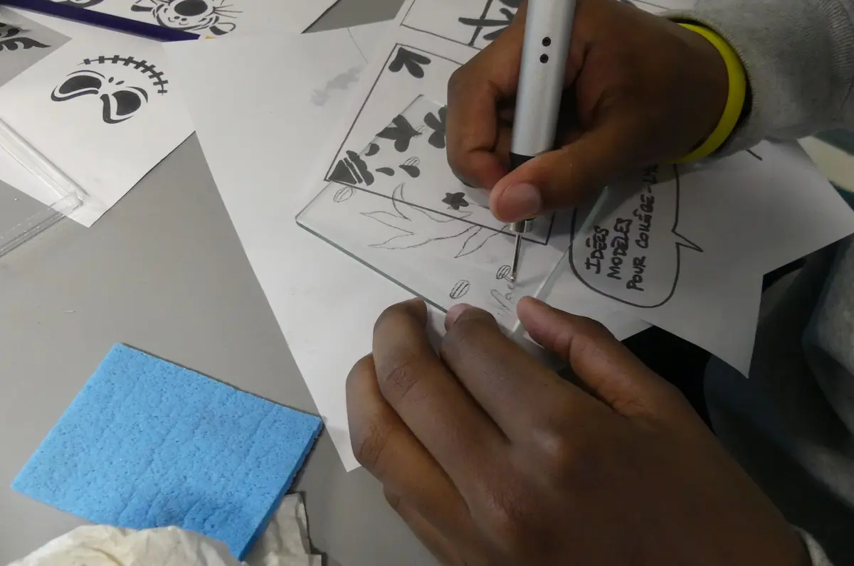 Le printemps des petits verriers - Atelier gravure