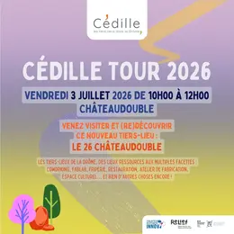 Cédille Tour 2026 : découvrez le tiers-lieu Le 26 à Châteaudouble