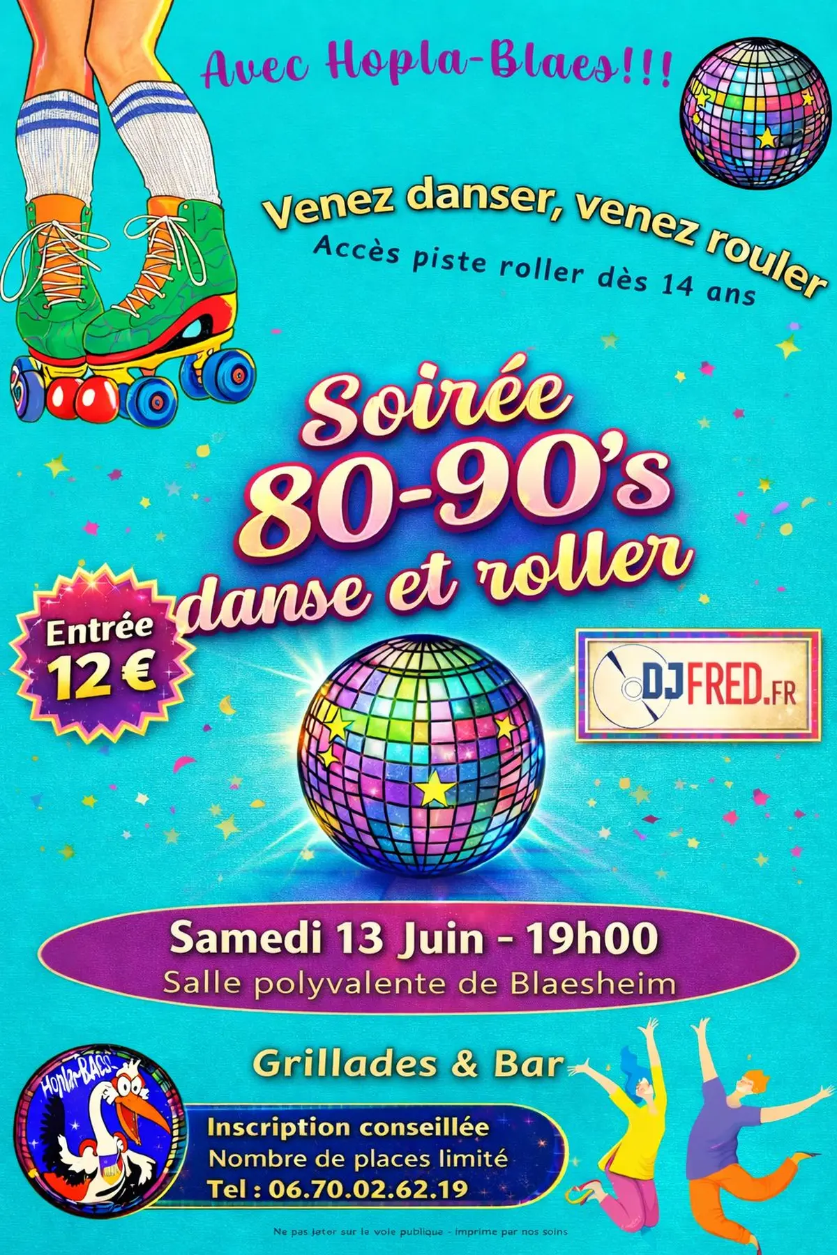 Soirée 80-90's danse et roller