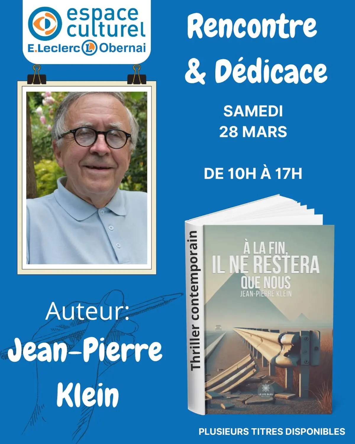 Séance de dédicaces Jean-Pierre Klein