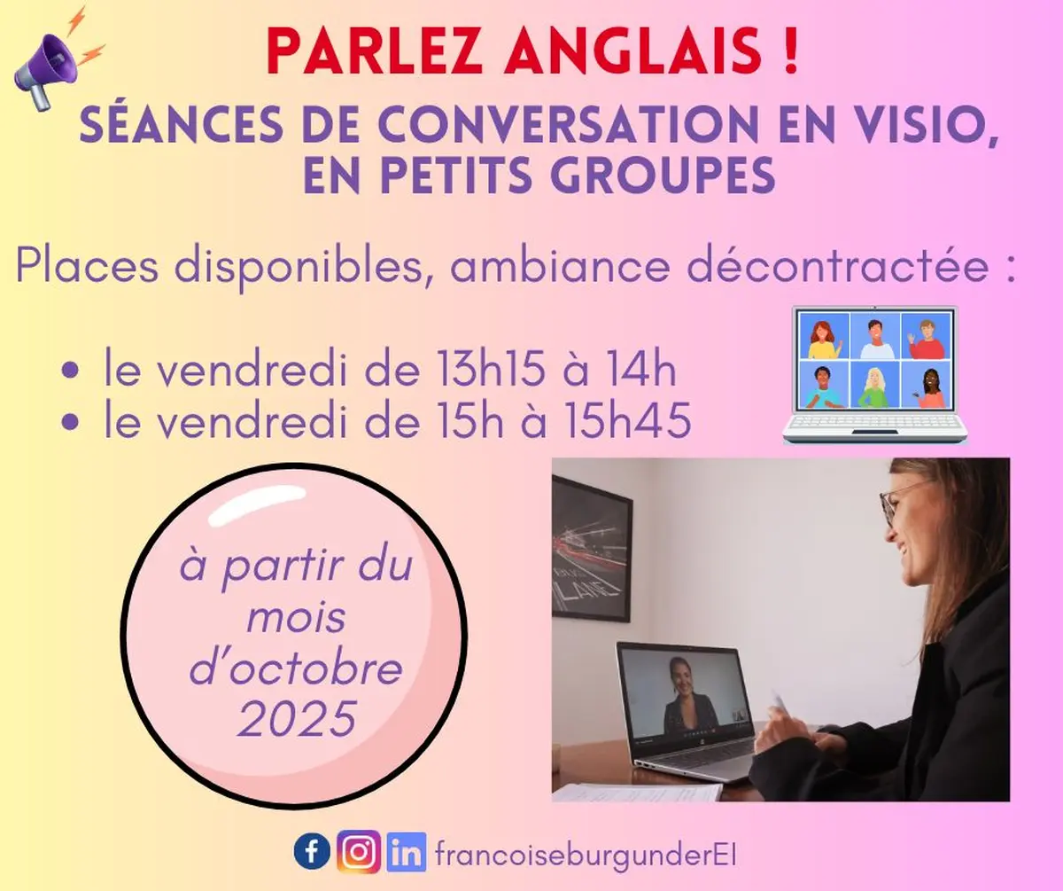 Petits groupes de conversation en anglais