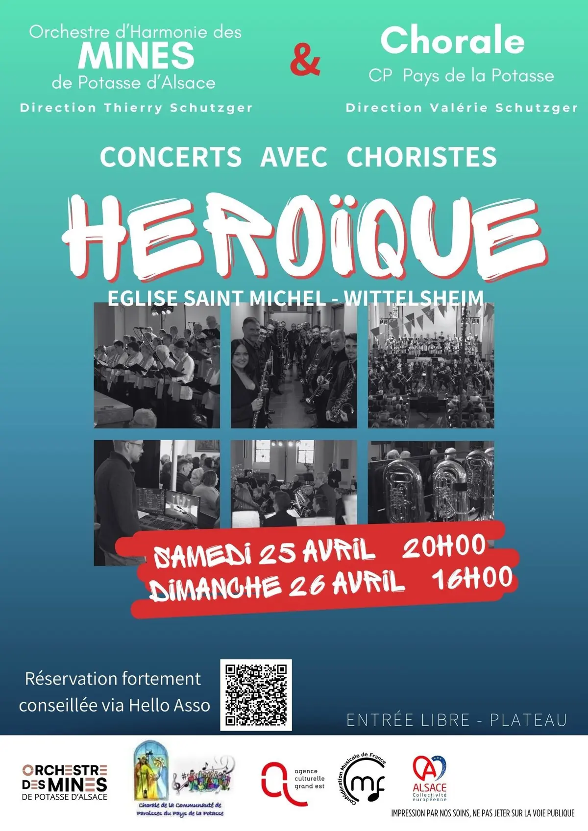 Concerts avec Choristes HEROIQUE