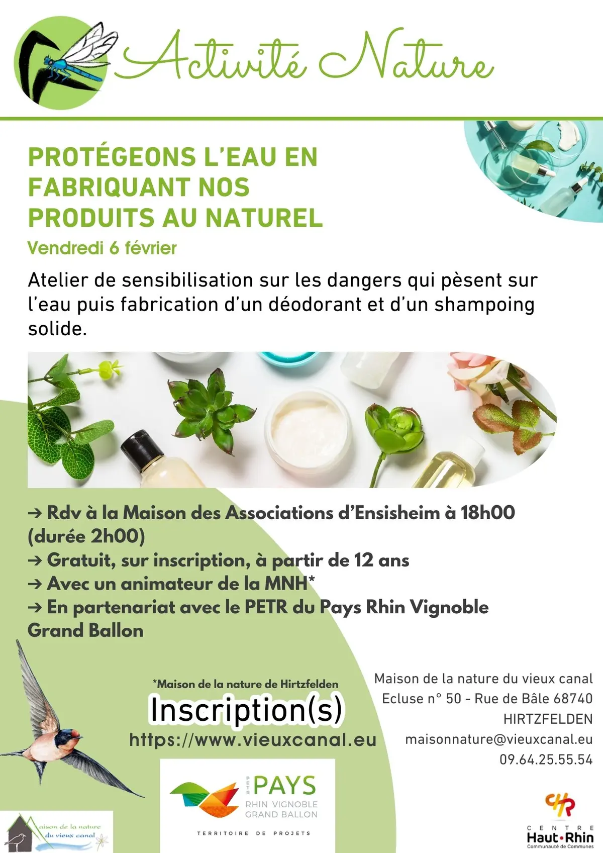 Protégeons l'eau en fabriquant nos produits au naturel