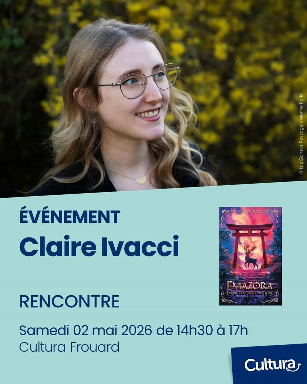 Claire Ivacci en dédicace au Cultura Frouard