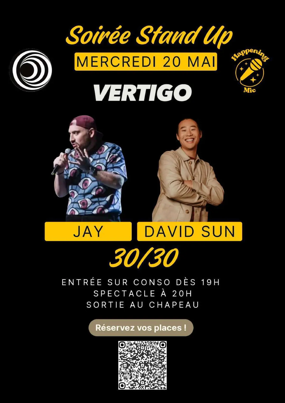 Stand Up show au Vertigo 