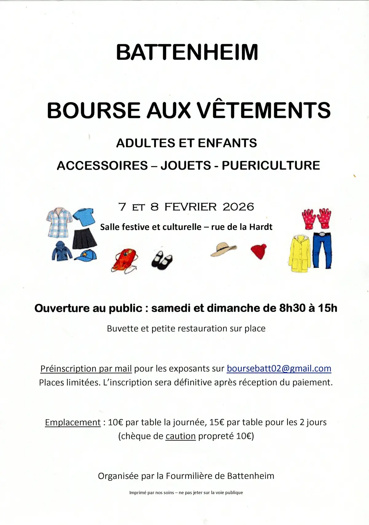 Bourse aux vêtements