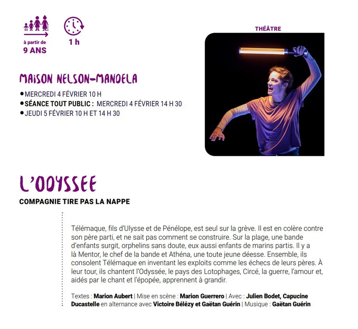 L’Odyssée Compagnie Tire pas la nappe