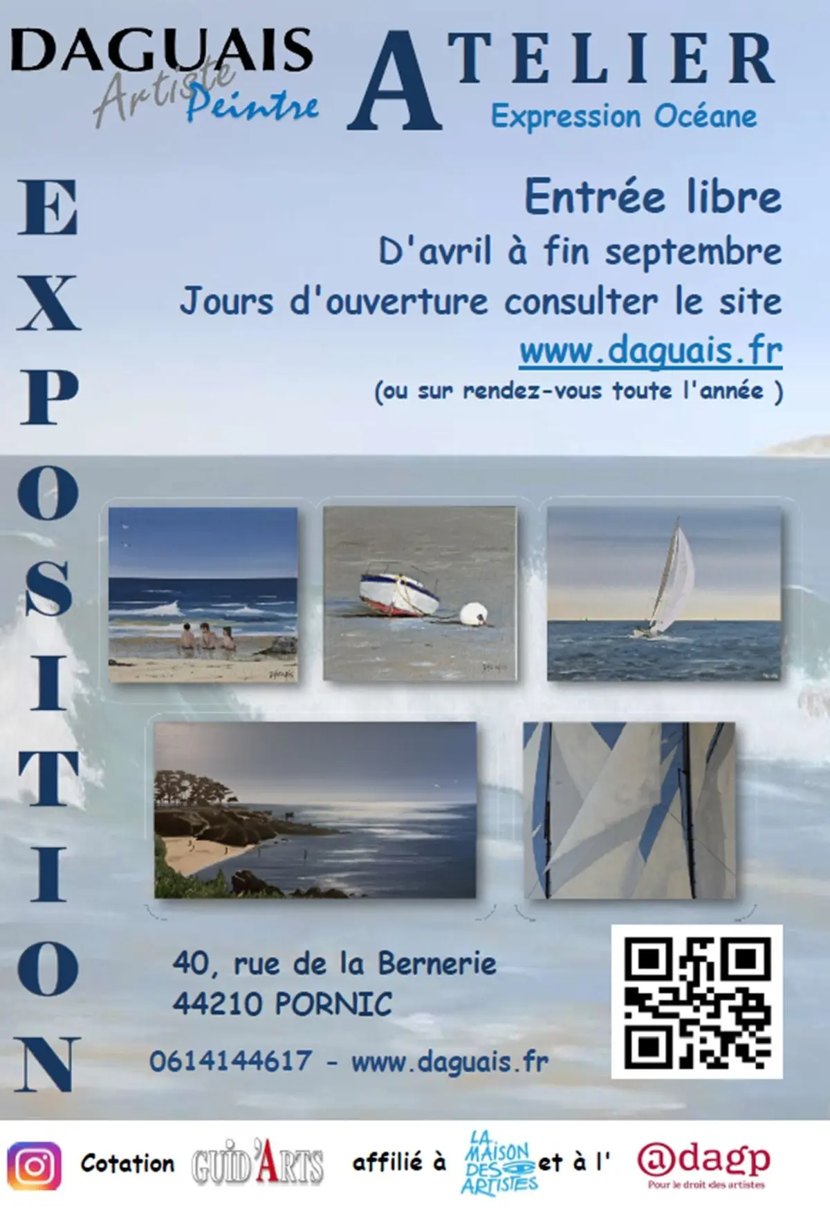 Exposition à l'atelier Expression Océane