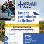 17 universités du Québec débarquent à Lyon