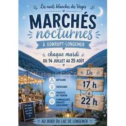 Marché Nocturne  les nuits blanches des Vosges Xonrupt-Longemer