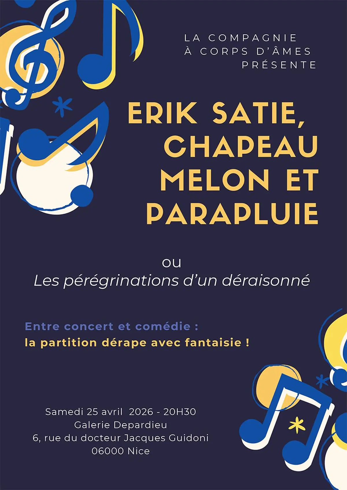 Erik Satie, chapeau melon et parapluie ou Les pérégrinations d’un déraisonné