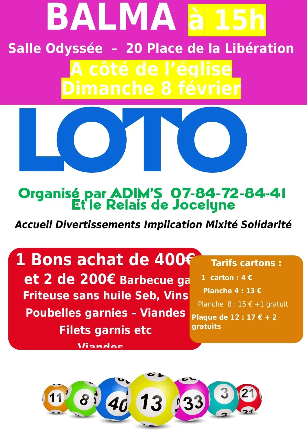 Loto de L'ADIM'S