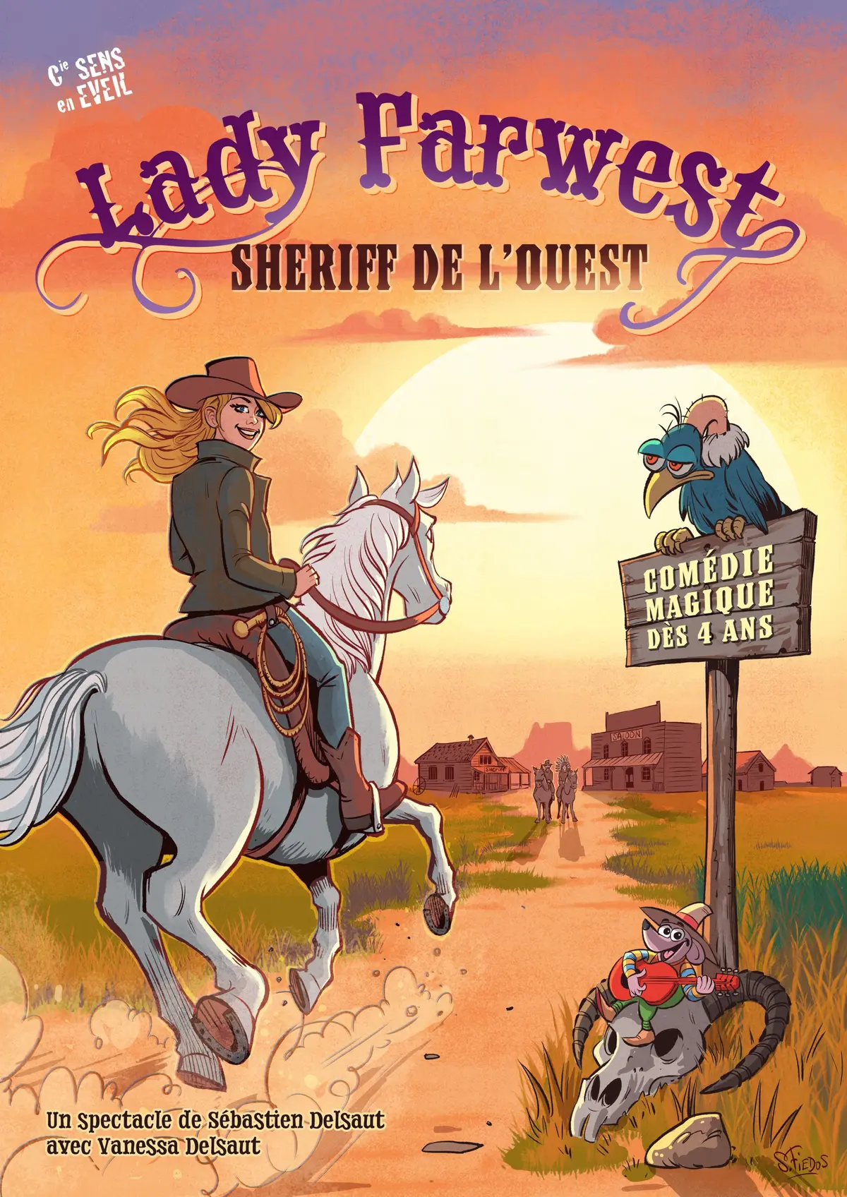 La compagnie Sens en Eveil présente Lady Farwest au Cinevox Theatre d'Avignon