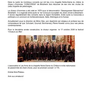 Choeur d'hommes Concordia à Ruelisheim