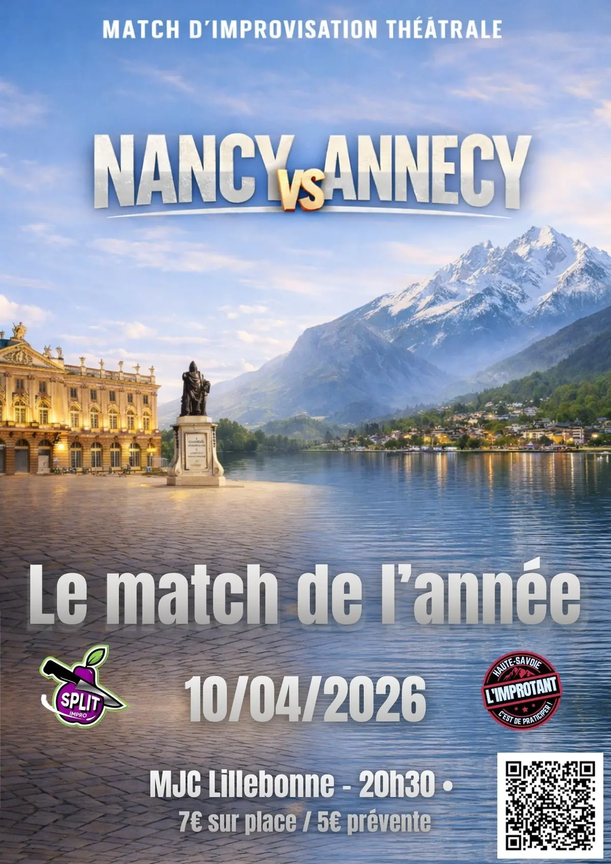 Match d'improvisation - Le Split reçoit Annecy !
