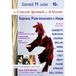 Soprano, Flute traversière & Harpe