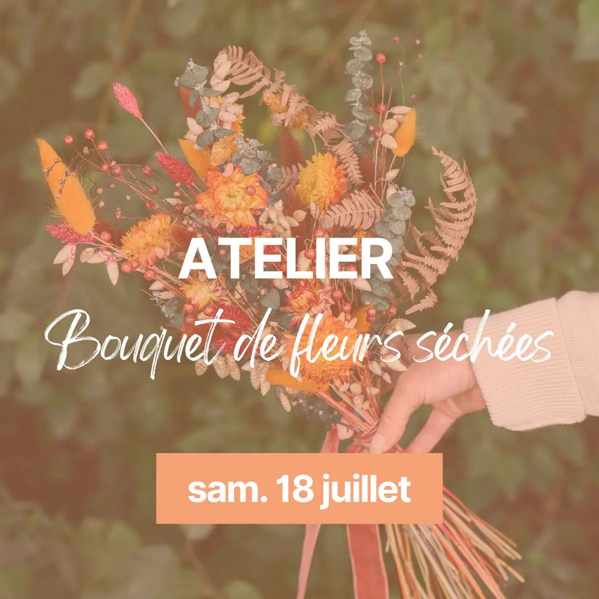 Atelier bouquet de fleurs séchées