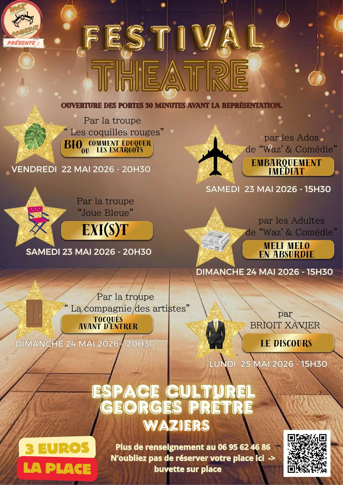 Festival de théâtre Waziers 2026