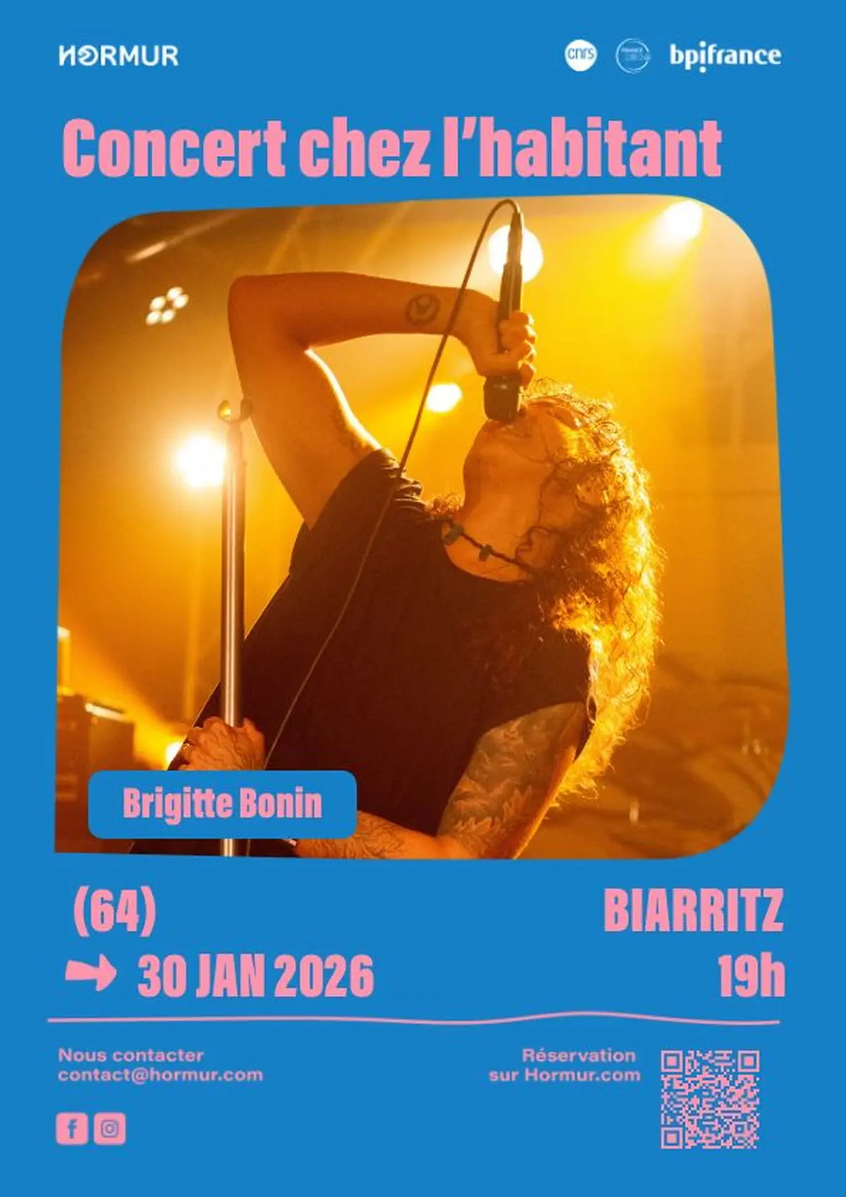 Concert dark pop avec Brigitte Bonin chez l'habitant à Biarritz
