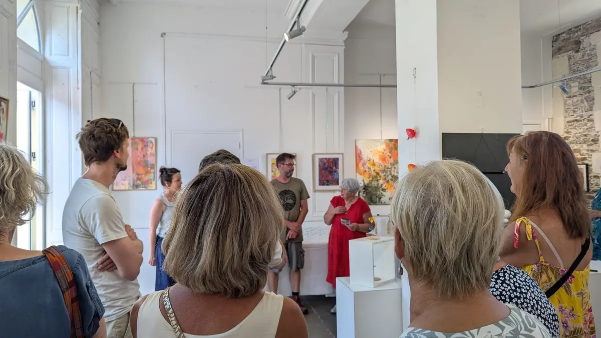1ère exposition estivale à la gare d'Oudon - Les Ligériens