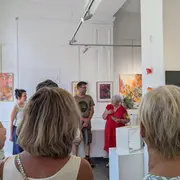 1ère exposition estivale à la gare d'Oudon - Les Ligériens