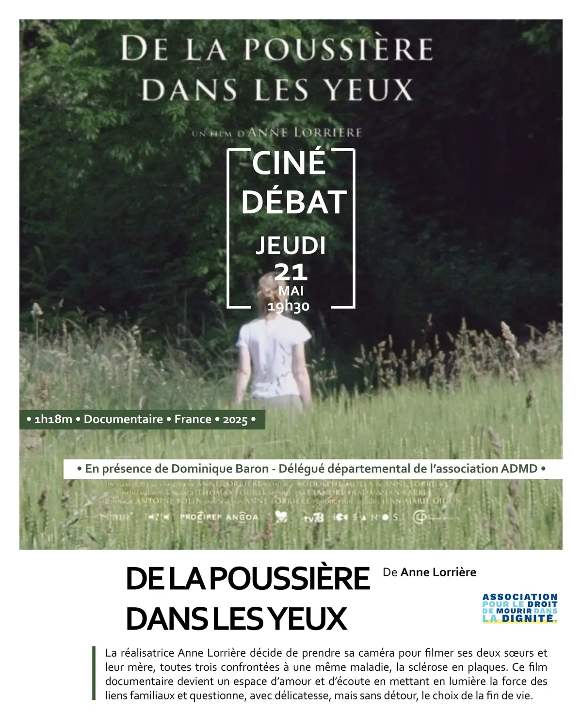 Ciné-débat avec le film De la poussière dans les yeux d'Anne Lorrière