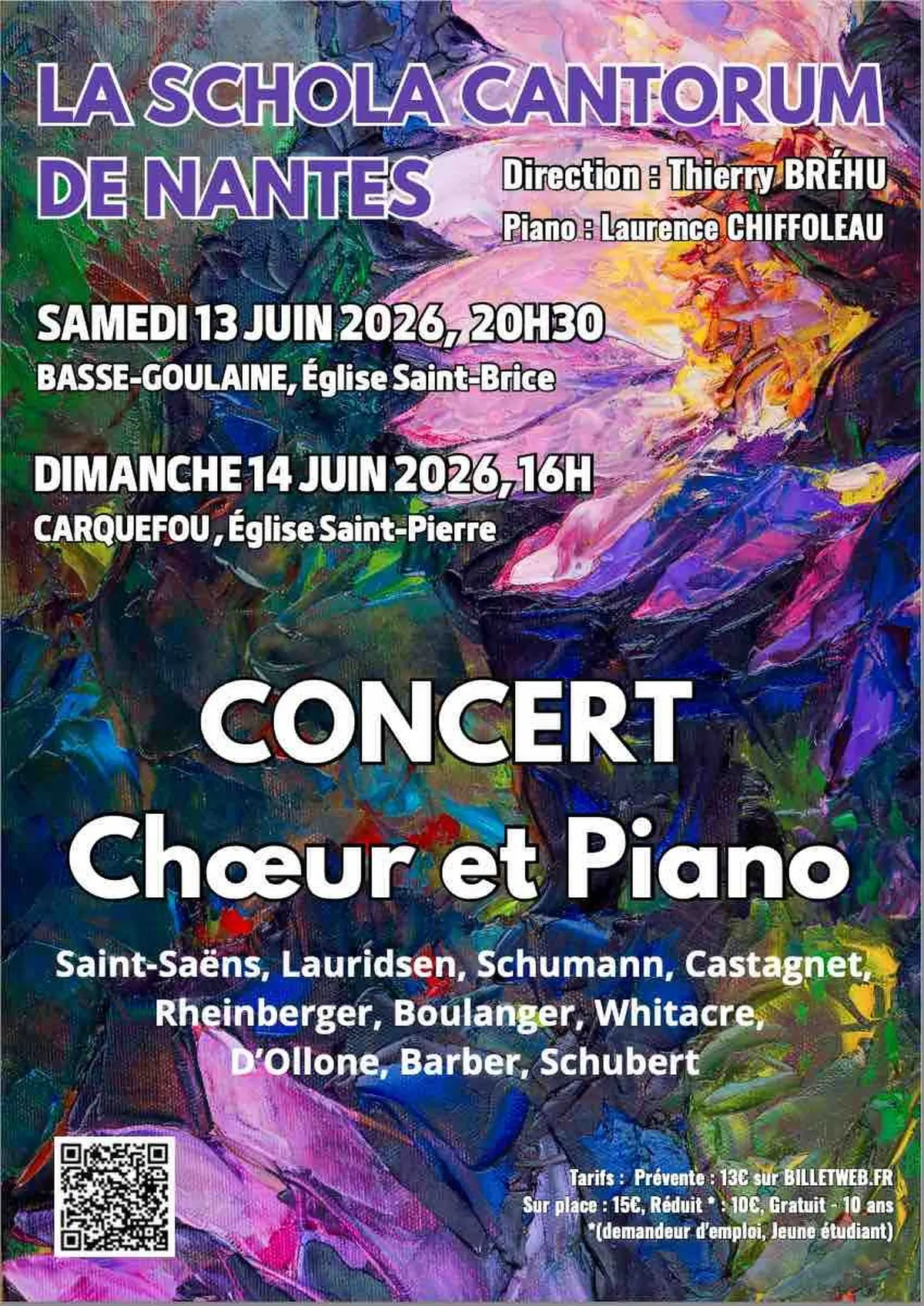 La Schola Cantorum de Nantes Concert Chœur et Piano