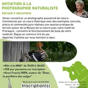 Initiation à la photographie naturaliste
