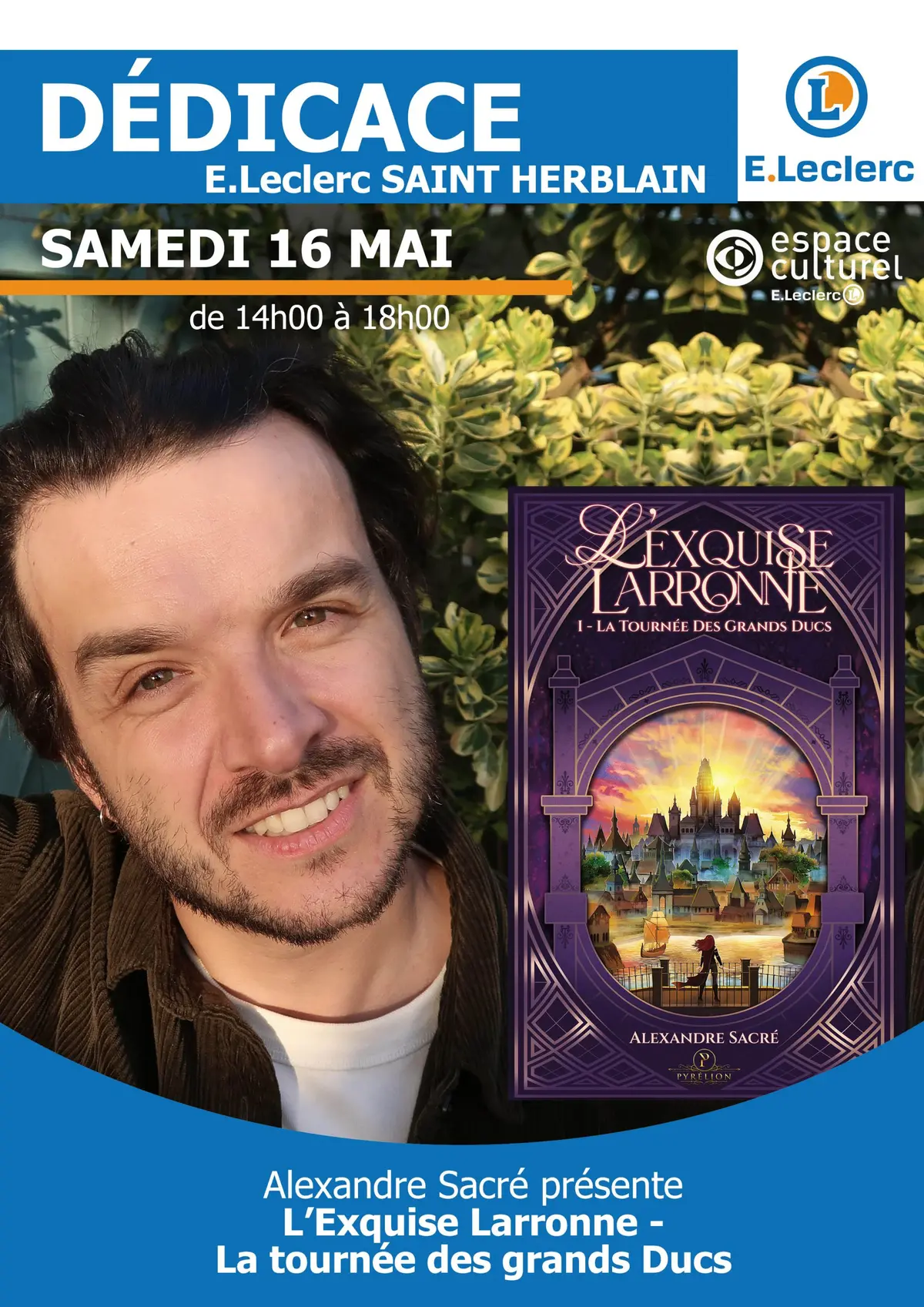 Alexandre Sacré en dédicace à Saint-Herblain