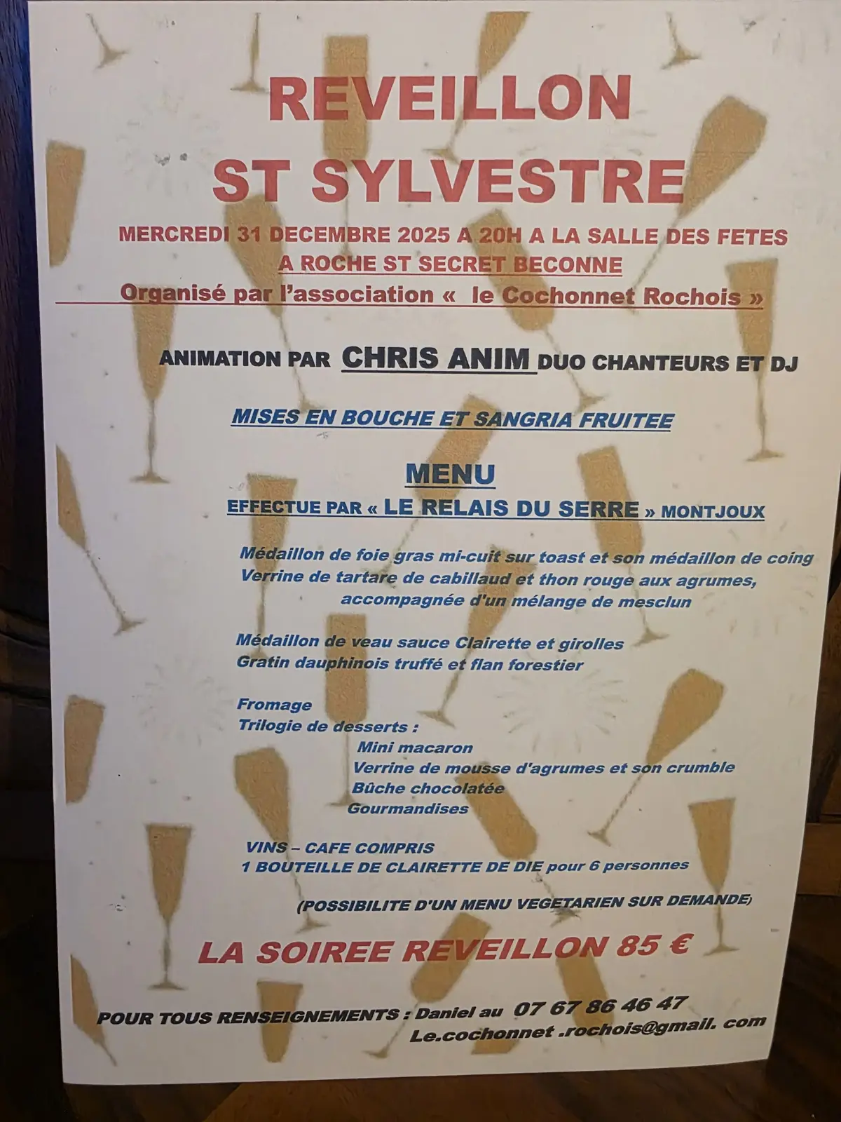 Réveillon St Sylvestre