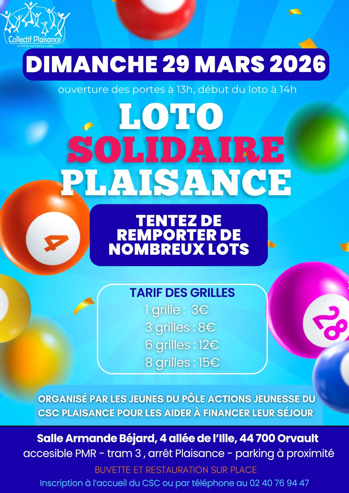 Loto solidaire organisé par les jeunes du Pôle Actions Jeunesse