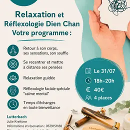 Calme mental relaxation et réflexologie façiale