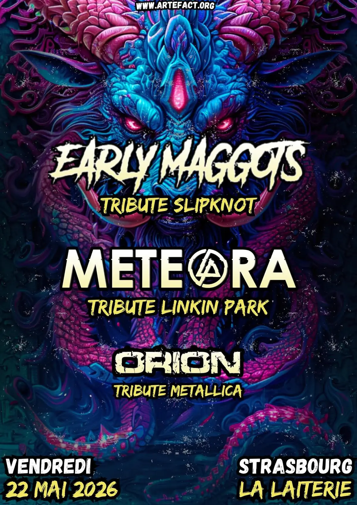 Concert tribute Metallica Linkin Park Slipknot 