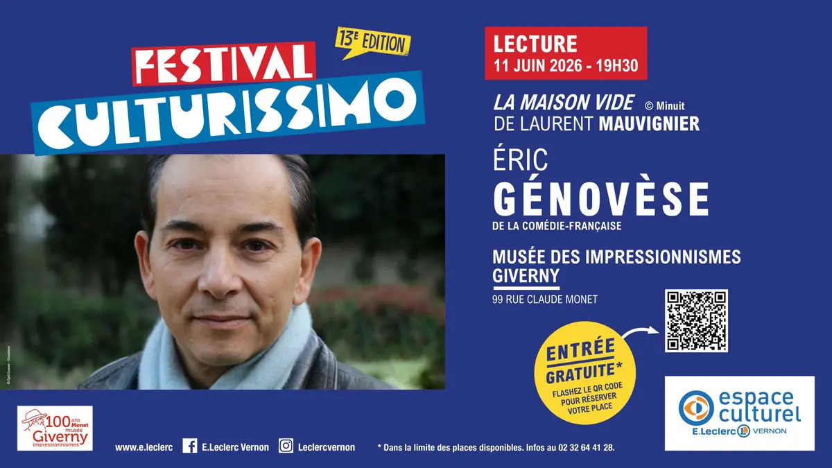 Festival Culturissimo - Lecture d'Éric Génovèse 