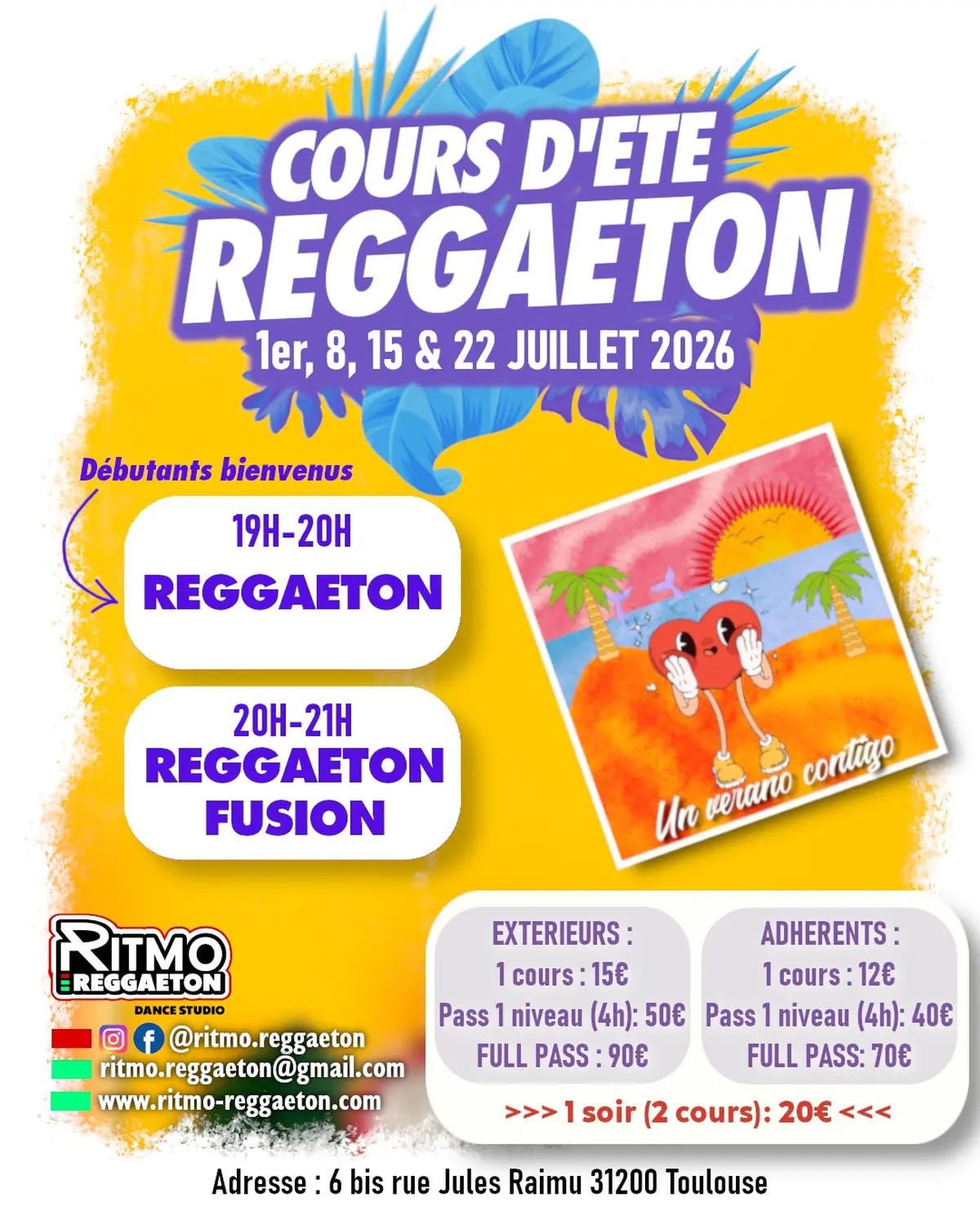 Cours d'été de Reggaeton à Toulouse