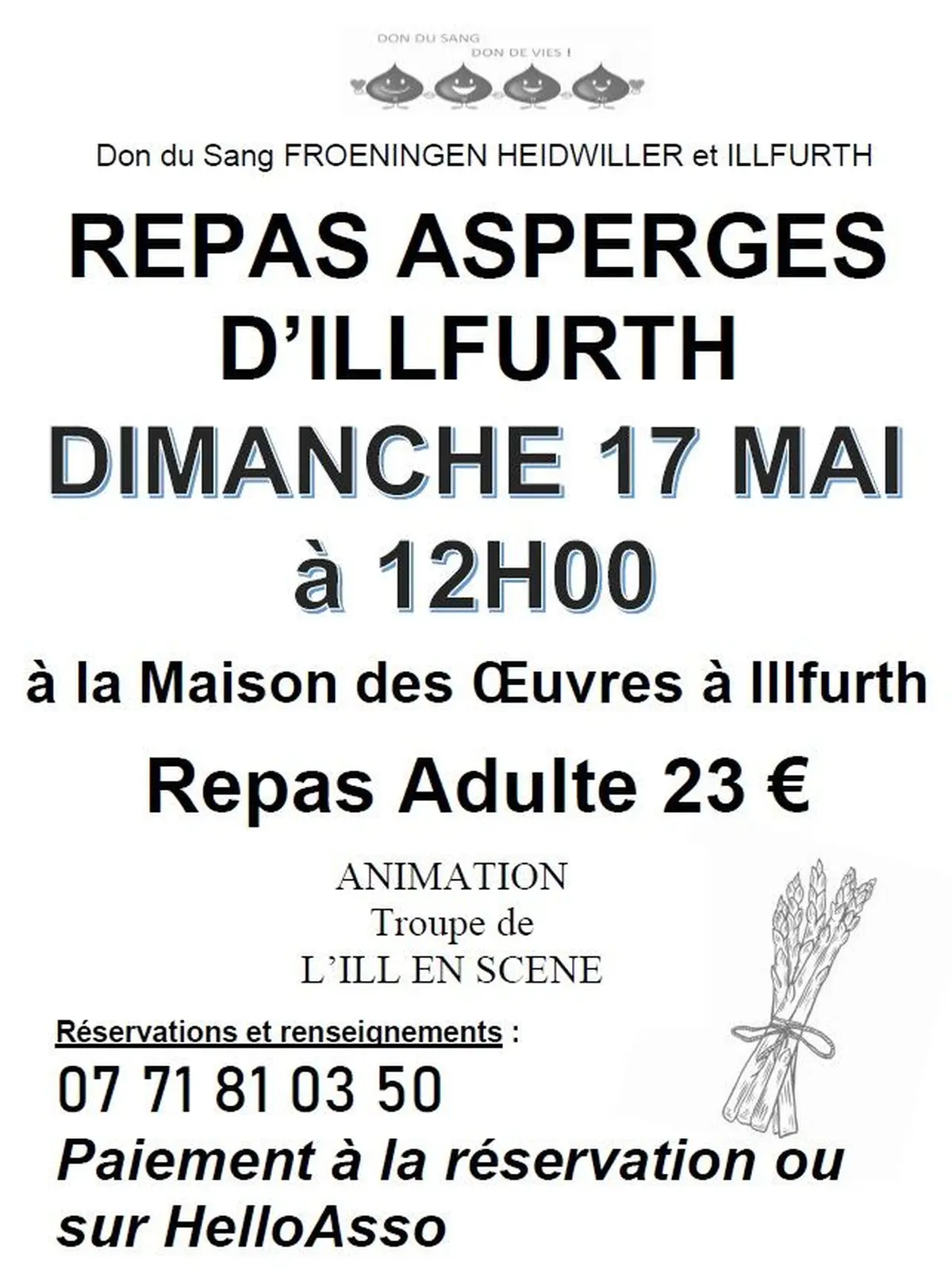 Repas asperges d'Illfurth
