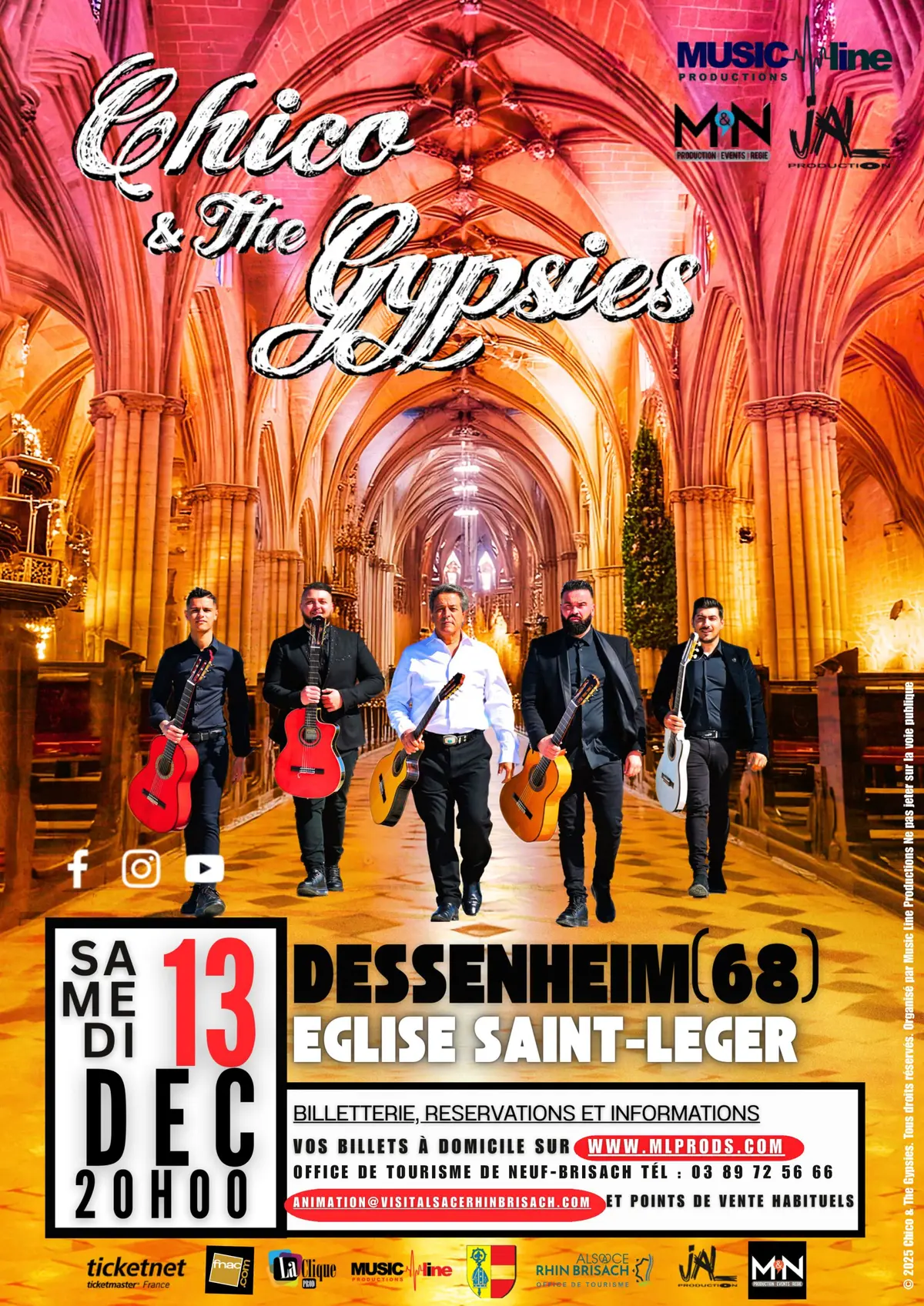 Chico & The Gypsies  - Églises et Cathédrales 2025 -   Dessenheim (68)