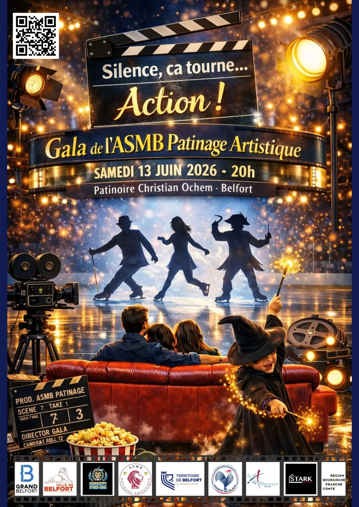 GALA ASMB PATINAGE ARTISTIQUE - « Silence… ça tourne ! » - Le 13 juin 2026, 20h