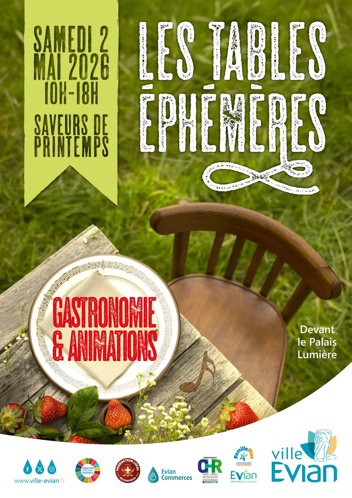 Les tables éphémères du Printemps à Evian