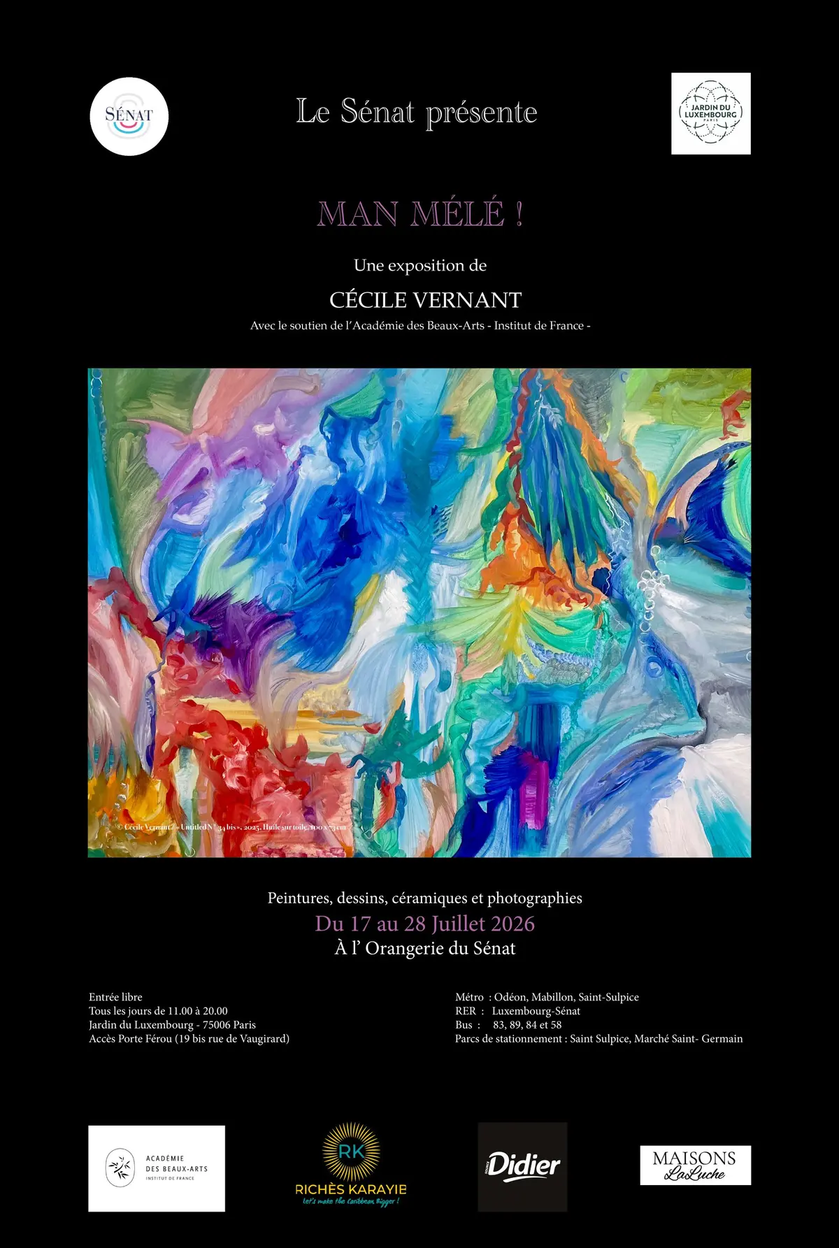 Cécile Vernant : Man Mélé ! , a solo exhibition