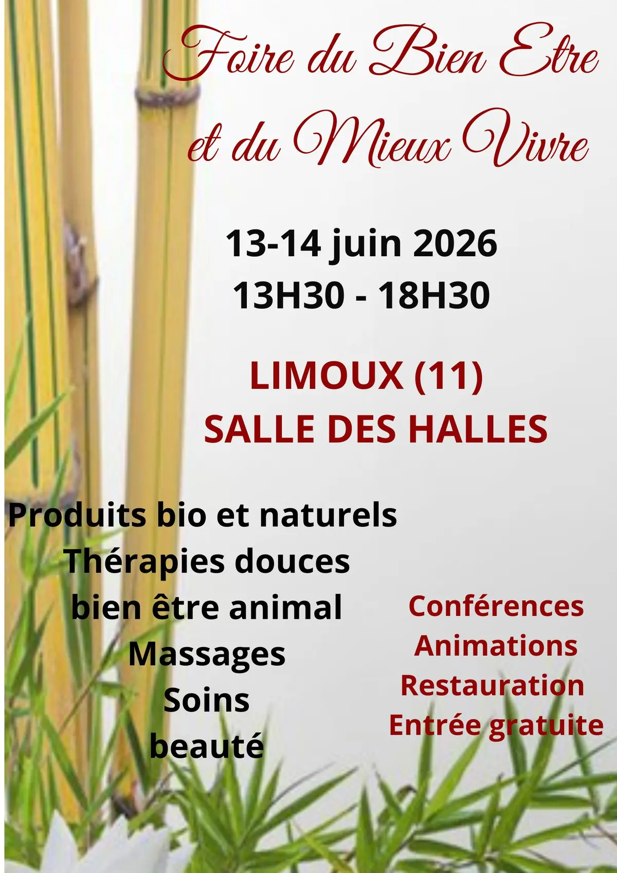 Foire du Mieux vivre et du Bien être à Limoux