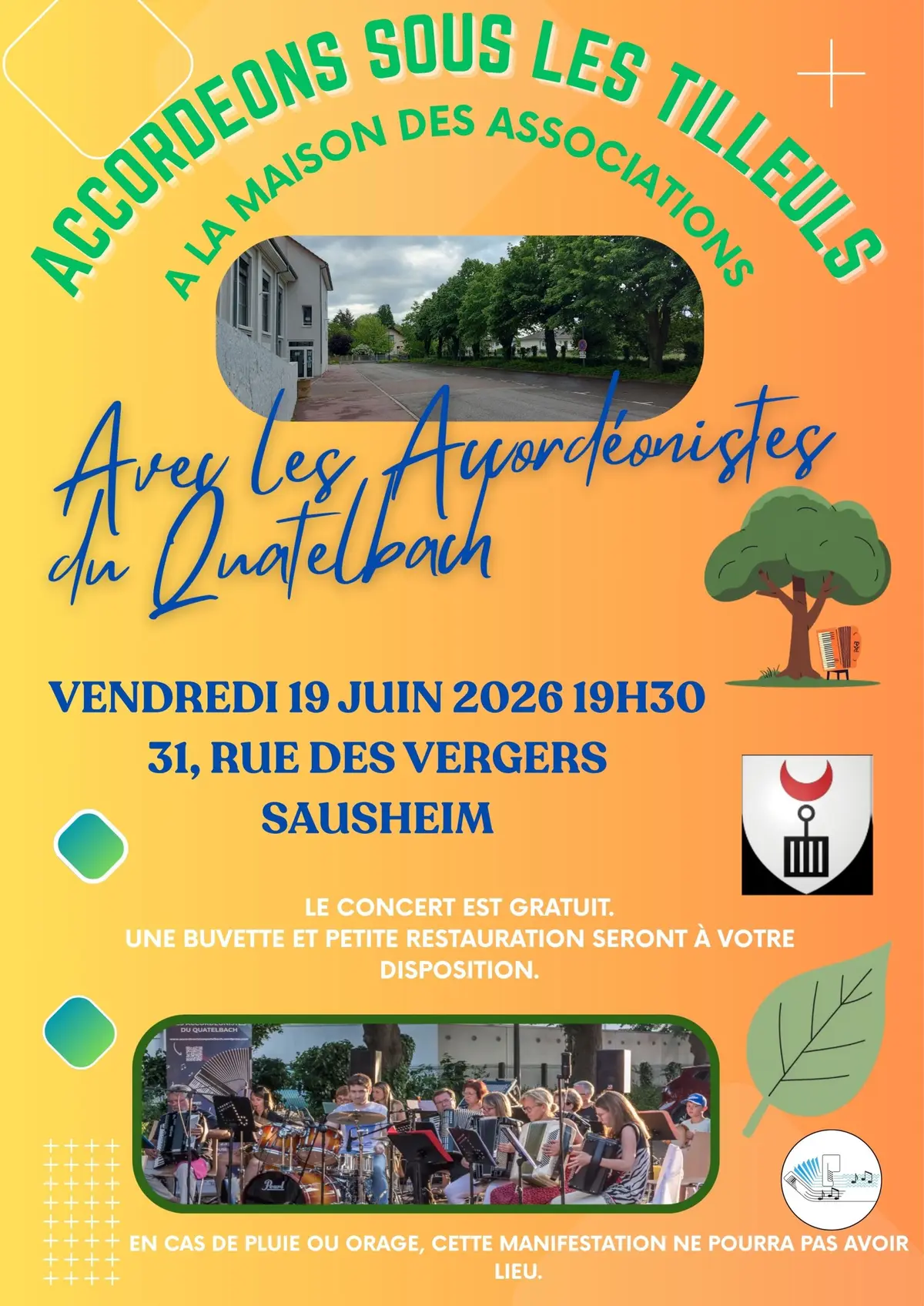Accordéons sous les tilleuls