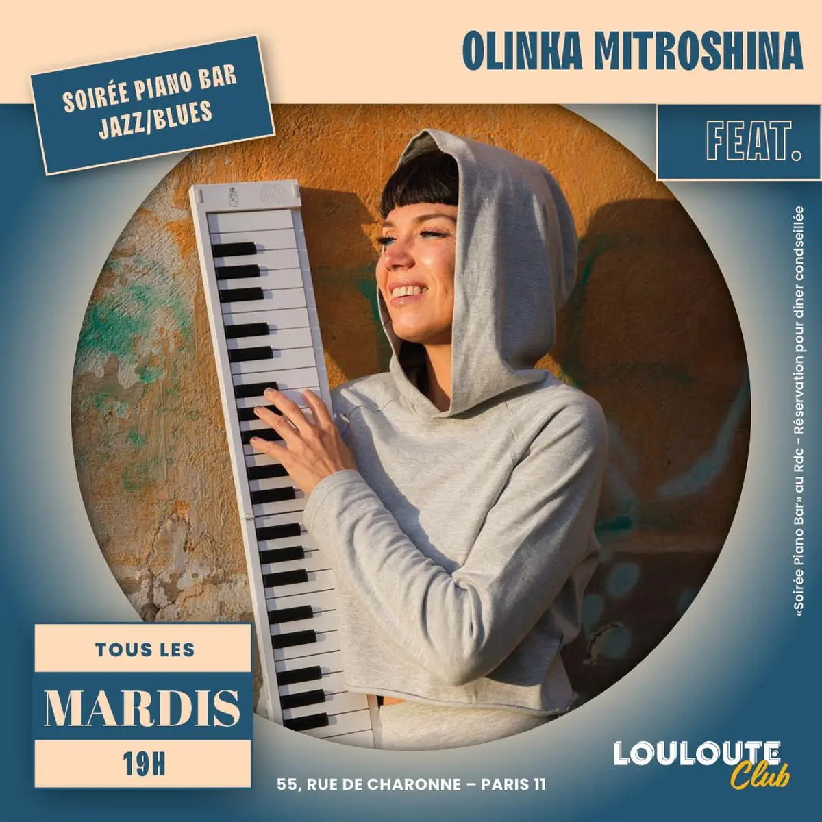 Olinka Mitroshina - Soirée piano bar (Jazz/Blues/Originals songs)