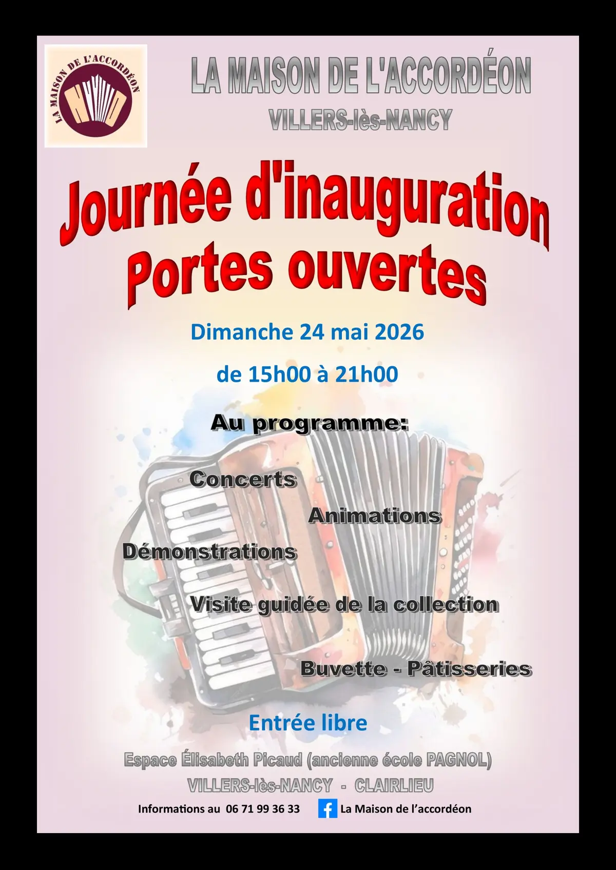 Journée d'inauguration de la Maison de l'Accordéon