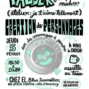 Atelier création de personnages sur céramique « Te quiero mucho »